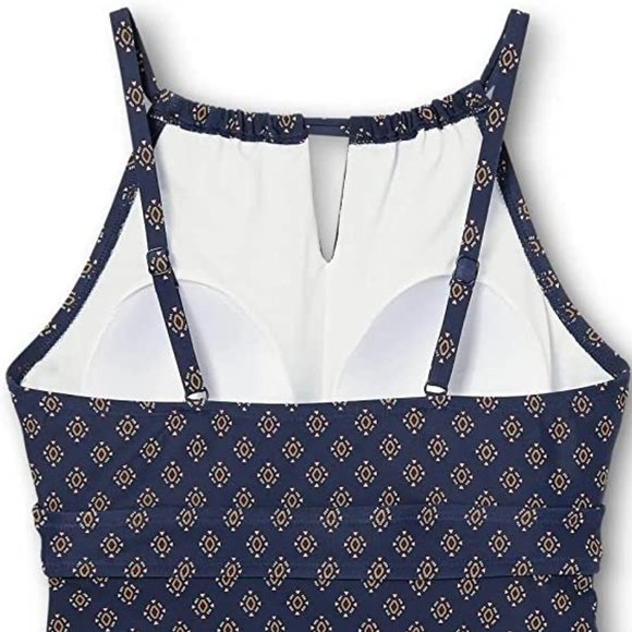 KONA SOL Oxford Blue Keyhole High Neck Tankini Top  ❖  NEW!!! - Picture 6 of 9